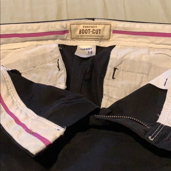 Black boot cut khaki from old navy - Picture 3 of 3